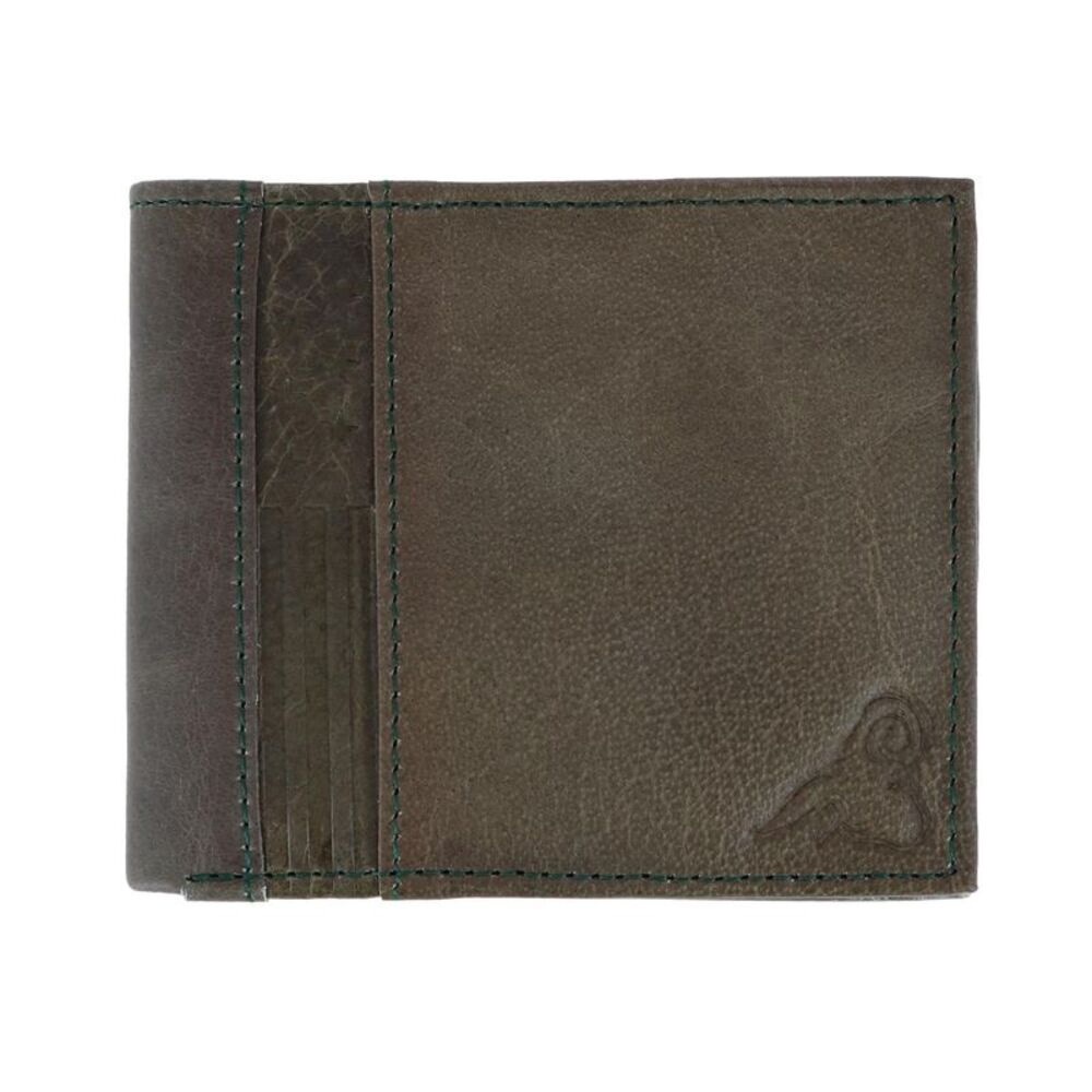 CTM Men's RFID USA Embossed Leather Bifold Wallet